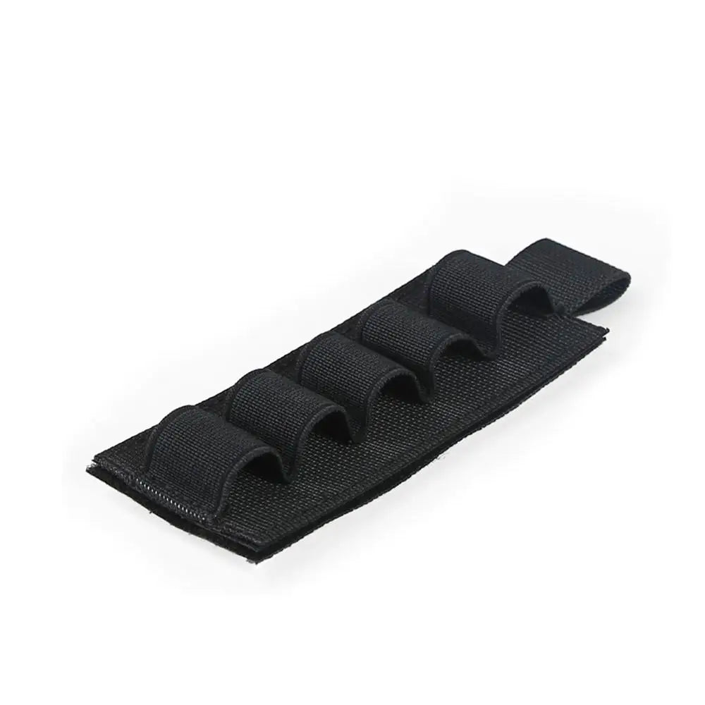 Tactical Shotgun Buttstock 7 / 5  Round 12 Gauge Hunting Shell Holder Ammo Carrier Holder Pouch Cartridge Durable