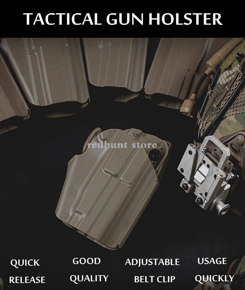 G 27 30 33 Gun Holster Hunting Tactical Right Hand Pistol Case Handgun Case for CS Shooting Holster Adapter Drop Leg Bag