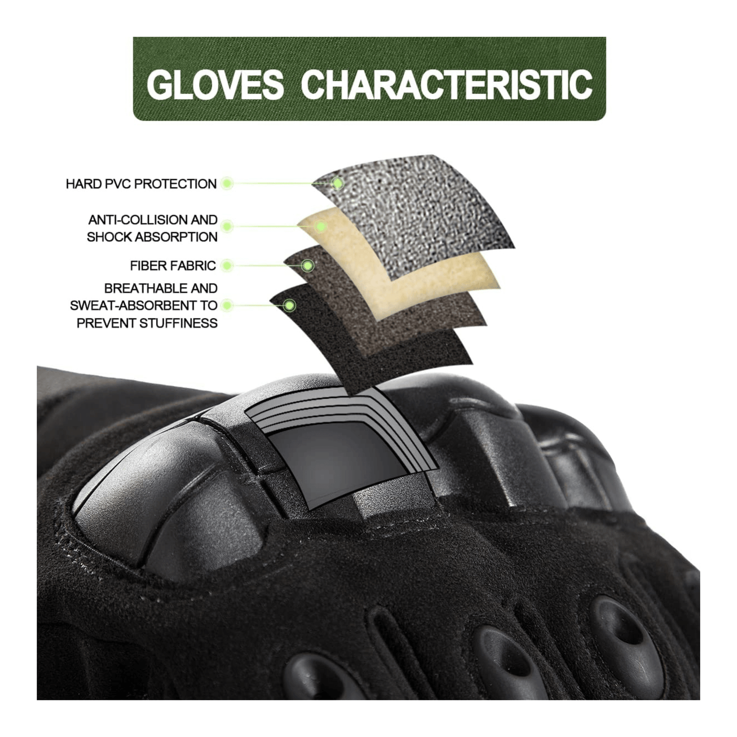 JupiterGear Tactical Military Airsoft Gloves for Outdoor Sports,