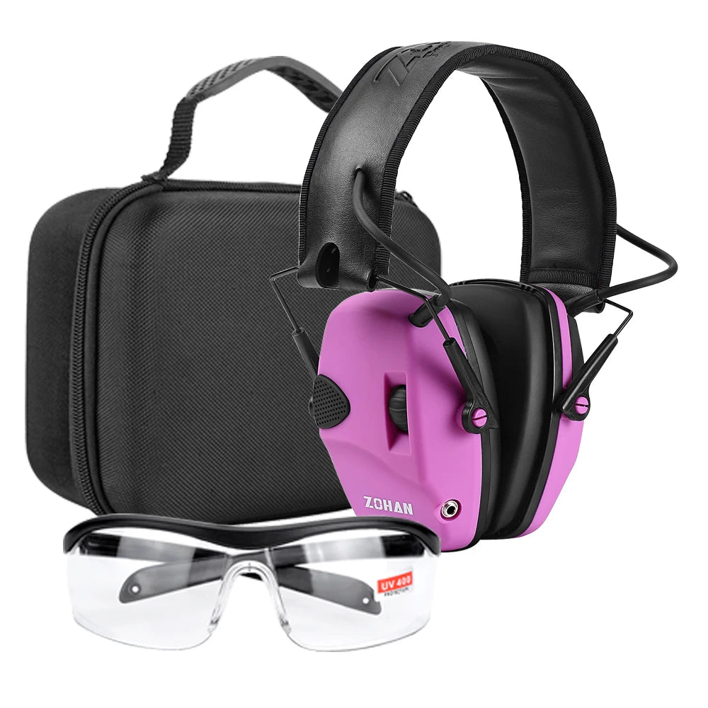 ZOHAN Shooting Headphones Soundproof Earmuffs Tactical Ear hearing Protection Noise Reduction Headset NRR 22db for hunting