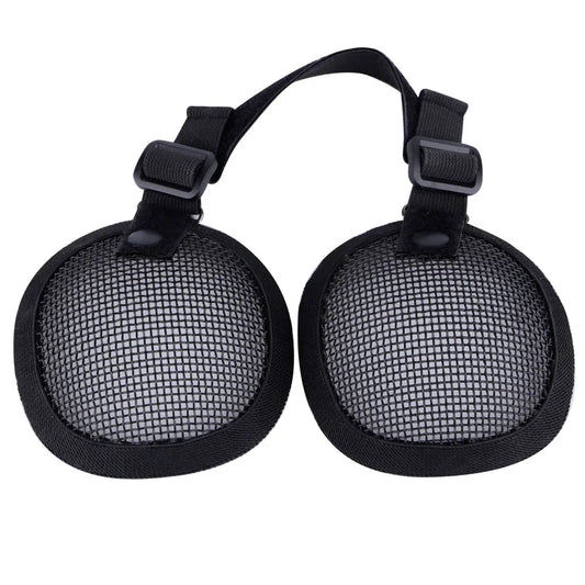 Steel Mesh Ear Protector Tactical  Gun Ear Muffs Cover for Most Fast Helmets Shooting Hunting Helmet Equipment