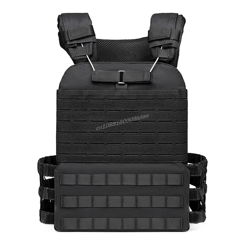 Tactical Plate Carrier Body Combat Training Chest Rig MOLLE  Equipment Adjustable Exercise Lightweight Load Bearing Vest