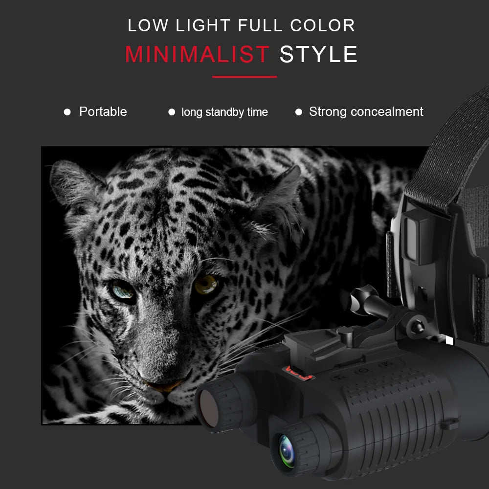 GVDA Infrared Night Vision Binoculars Goggles Device for Hunting Camping Telescope 8x Zoom Head Mounted Night Vision Scope