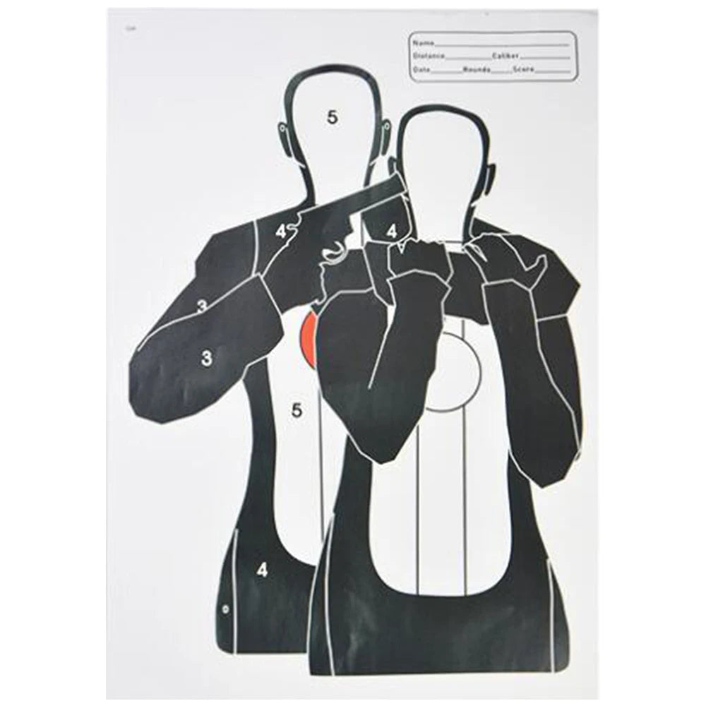 5/10/20pcs Shooting Targets 12 x 17" Paper Shooting Targets Skeleton Zombie Targets for Pistol Shooting & Bow Shooting