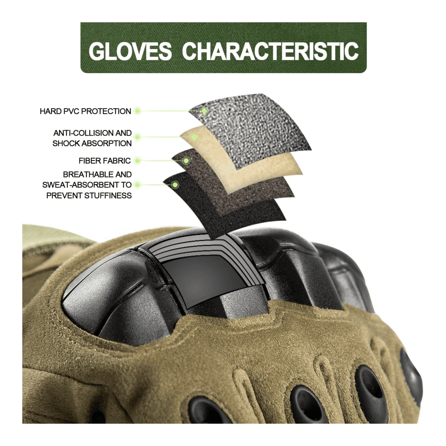 JupiterGear Tactical Military Airsoft Gloves for Outdoor Sports,