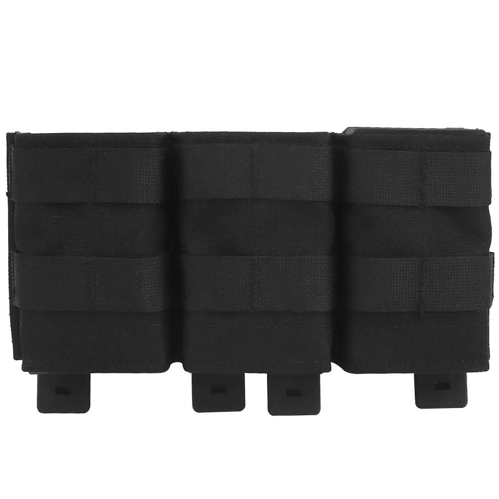 Tactifans Triple Medium 5.56 M4 KYWI Magazine Pouch Insert Open Malice Clip Strap 500D Nylon Tactical Hunting Equipment