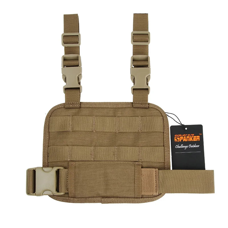 EXCELLENT ELITE SPANKER Tactical Molle Drop Leg Panel with Tool Pouch Pistol Magazine Mag Pouches Hunting Gun Clip Equipment