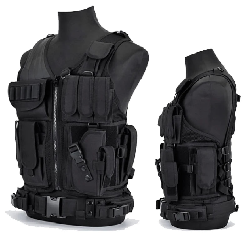 Military Equipment Tactical Vest, Police Training, Combat Body Armor, Army Paintball, Hunting, Airsoft, Molle Protective Vests