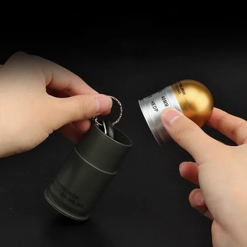 M433 40mm Dummy Grenades 1:1 Model Shell Mini Storage Box Key Sundries Container Decor for Hunting Desk Display