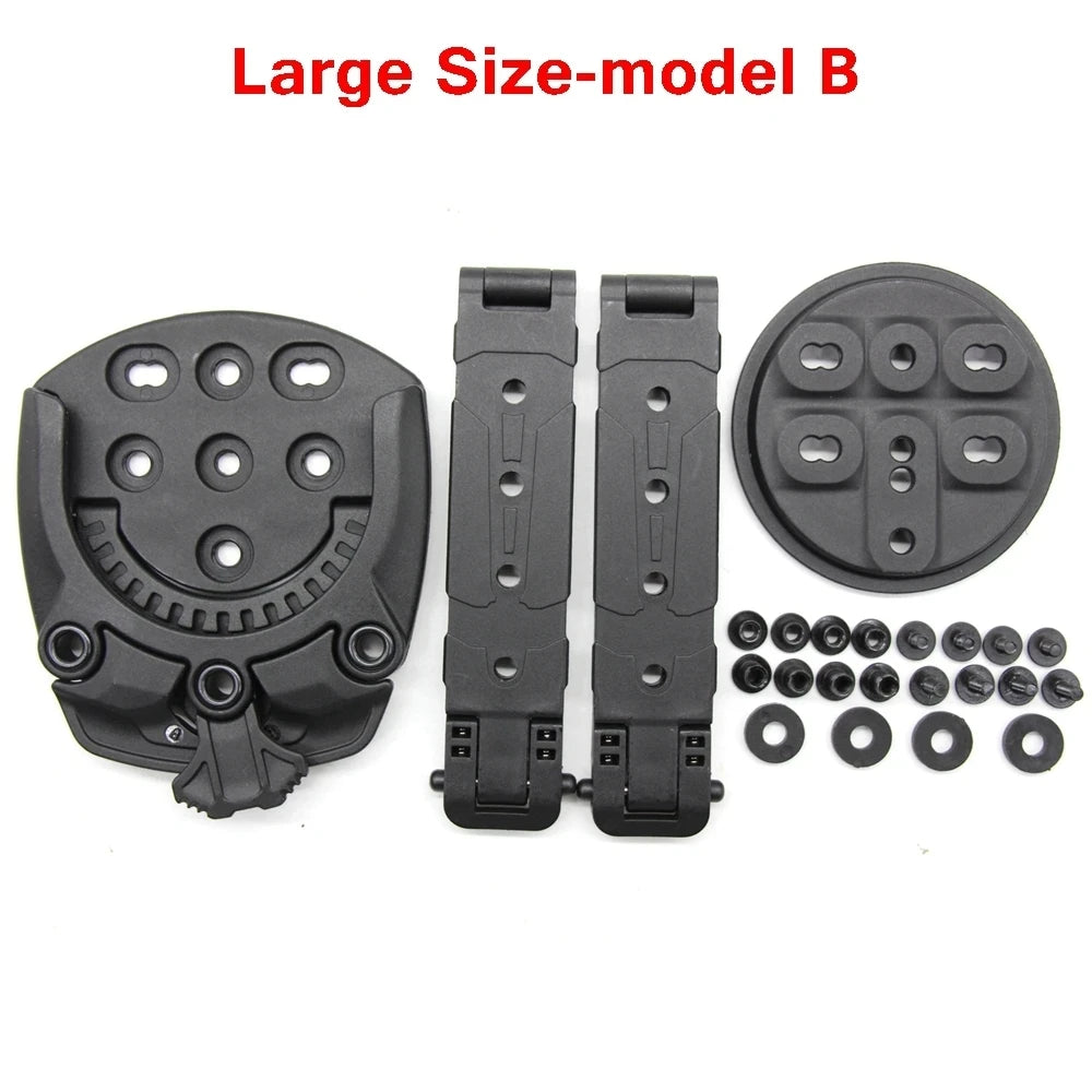 Tactical Gun Holster Molle Quick Disconnect Kit Tek-Lok Waist Clip Holster Adapter Knife Sheath Scabbard Equipment