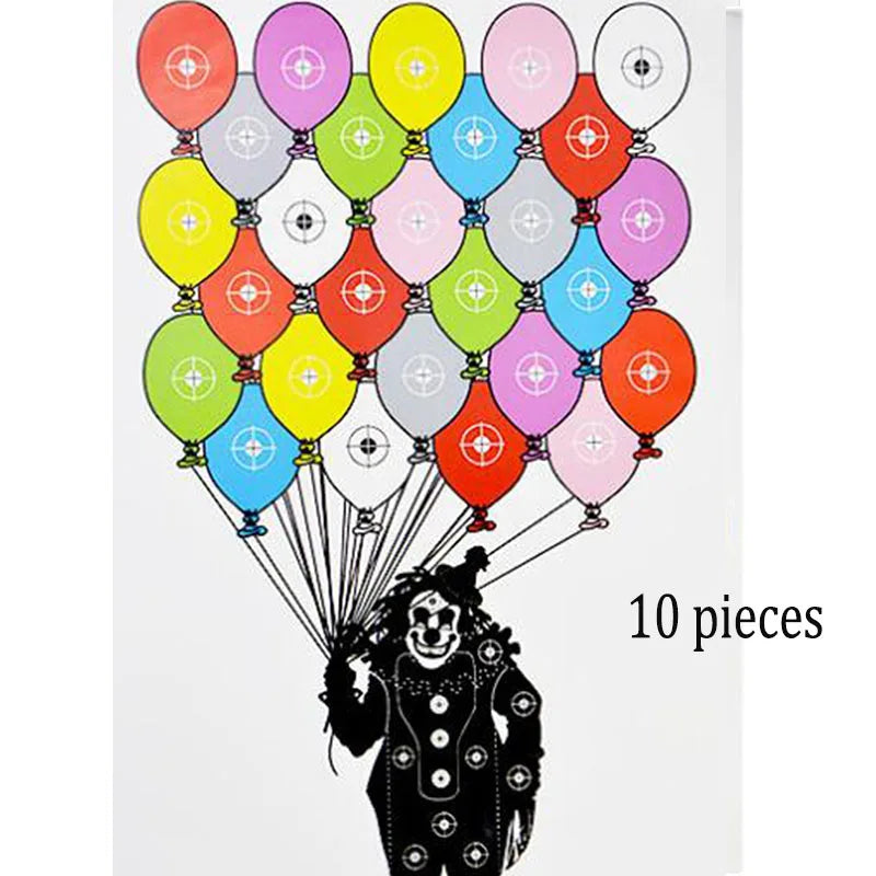 10PCS 45x32cm Shooting Target Paper - Silhouette & Arrow Field Point Practice for Rifle/Pistol/Airgun - Range Training