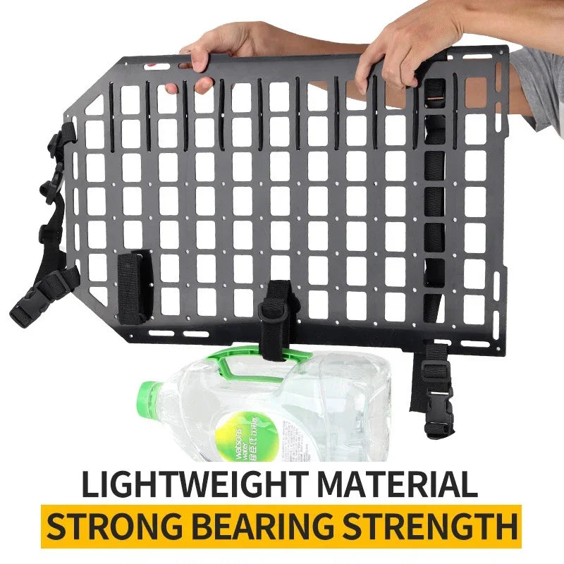 Tactical Car Backseat Organizer Hunting MOLLE Vehicle Seat Back Portable Load Installation Equipment PP Board Insert Panel