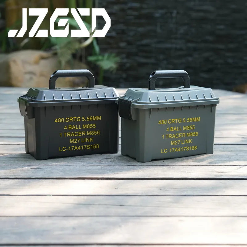 Plastics Lightweight Ammo Storage Tactical Waterproof Bullet Box Rifle 5.56/7.62 Large Caliber Ammo Portable Suitcase