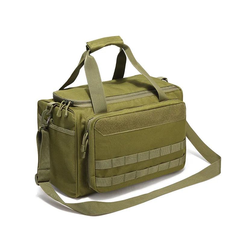 Multifunctional Tactical Range Bag Molle System Waterproof Gun Shooting Pistol Case Pack Hunting Accessories Tools Sling Bag