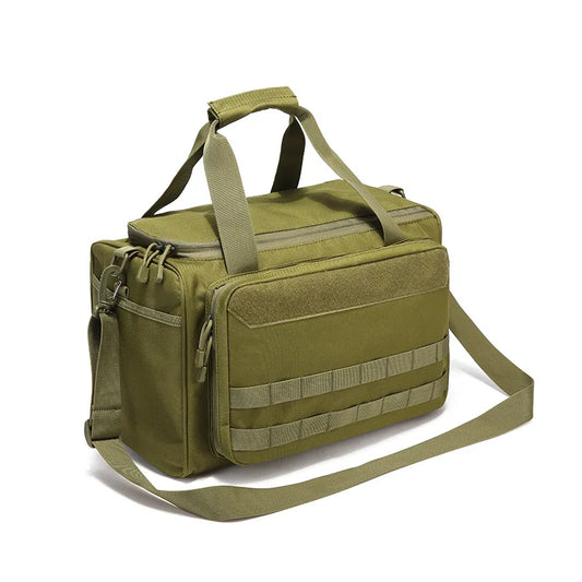 Multifunctional Tactical Range Bag Molle System Waterproof Gun Shooting Pistol Case Pack Hunting Accessories Tools Sling Bag