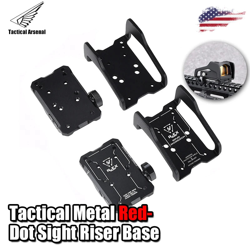 Tactical Red Dot RMR Scope Base Metal Mount Equipment Bottom Fixed Bracket Hunting Accessories For Weaver 20mm Picatinny Rail