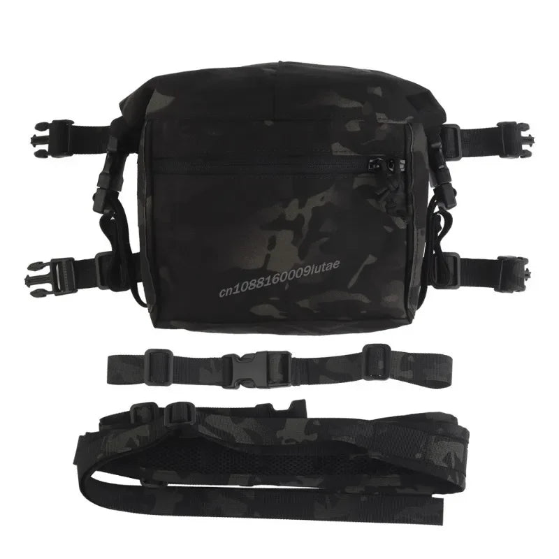Tactical Alpha Chest Rig with Expansion Pack SS Style Load Bearing Vest (LBV) Alpha Expander Kit Pouch 34A Split MOLLE Equipment