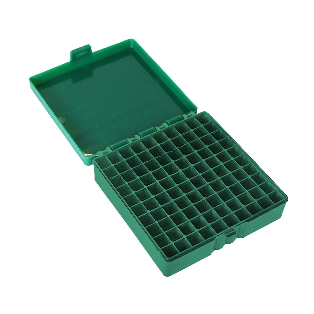 9mm Tactical Ammo Box 50/100 Rounds Shotgun Bullet Shell Holder Box Portable Rifle Cartridge Storage Case Flip-Top Bullets Can