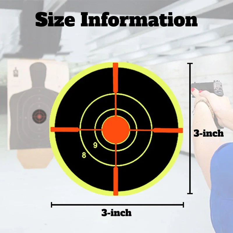 Splatter Splash 3in Paper Per 100/200pcs Shooting ToolsRoll  Adhesive Sticker Targets  Amp Shooting Reactive Practice