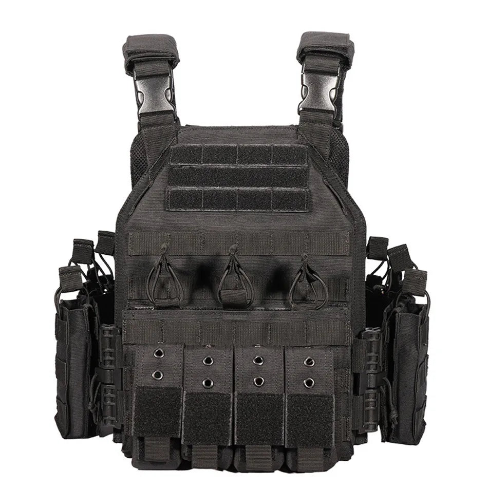 YAKEDA Quick Release Tactical Vest 1000D Polyester Breathable CS Combat Hunting Vest Molle Outdoor Chest Rig Equipment