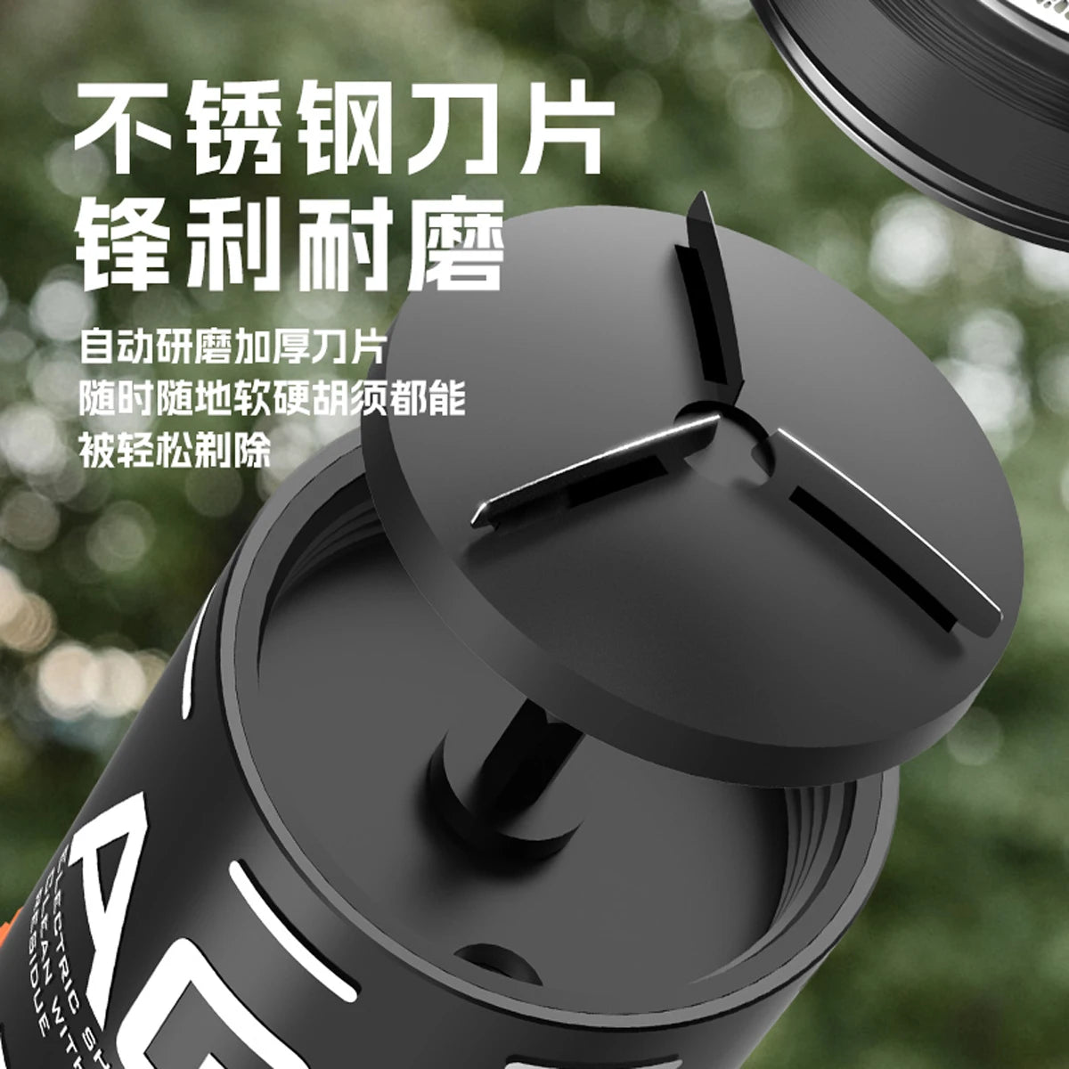 Personality Tactical Shaver Grenade Model Portable Mini Electric Beard Knife Outdoor Hunting Adventure Military Fan Equipment