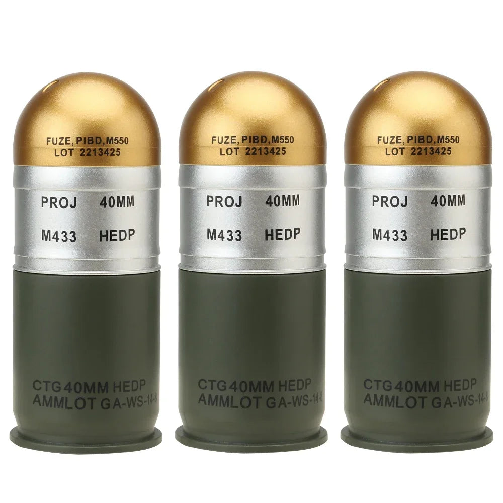 M433 40mm Dummy Grenades 1:1 Model Shell Mini Storage Box Key Sundries Container Decor for Hunting Desk Display