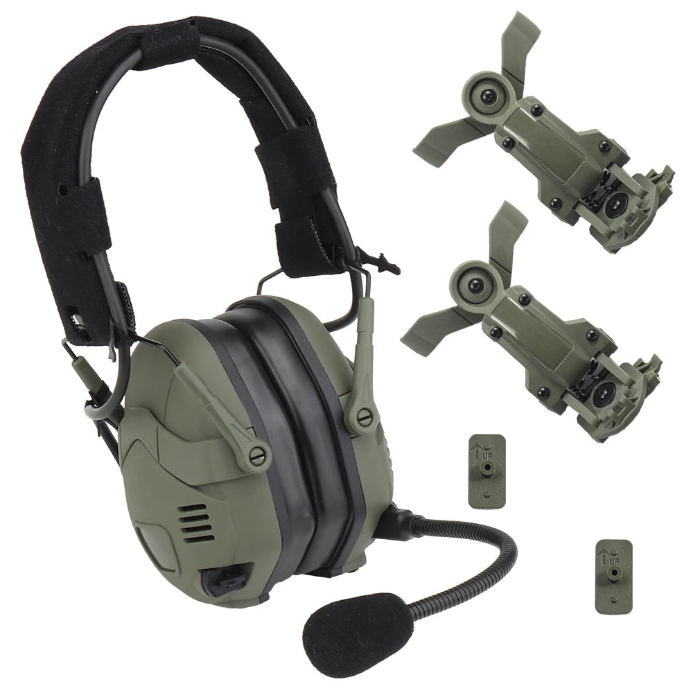 Tactical Bluetooth Headset Sound Pickup & Noise Reduction Electronic Shooting Earmuff Hunting Hearing Protection Gear