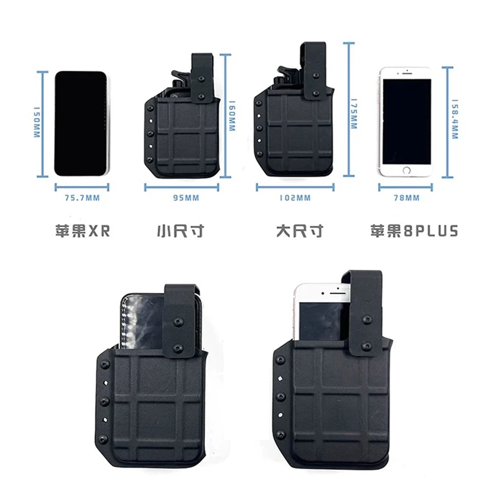 Tactical Mobile Phone Quick-Release Holster Molle System Mobile Phone Storage Case Hunting Paintball Shooting Equipment