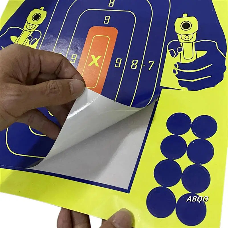 20Pcs 12X18 Inch Human Body Shape Targets Reactive Splatter Glow Fluorescent Paper Target