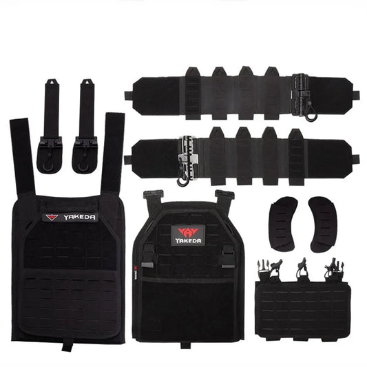 YAKEDA Tactical Vest Outdoor Hunting Plate Carrier Protective Adjustable Vest Carrier Combat Equipment