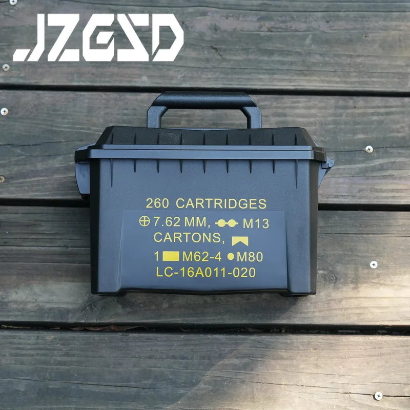 Plastics Lightweight Ammo Storage Tactical Waterproof Bullet Box Rifle 5.56/7.62 Large Caliber Ammo Portable Suitcase