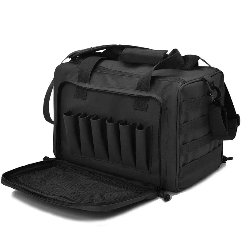 Multifunctional Tactical Range Bag Molle System Waterproof Gun Shooting Pistol Case Pack Hunting Accessories Tools Sling Bag