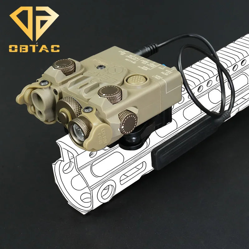 Tactical Laser Weapon Light PEQ Red Green Laser Dbal A2 Aiming Accessories Outdoor  Hunting Equipment Fit for 20mm Rail