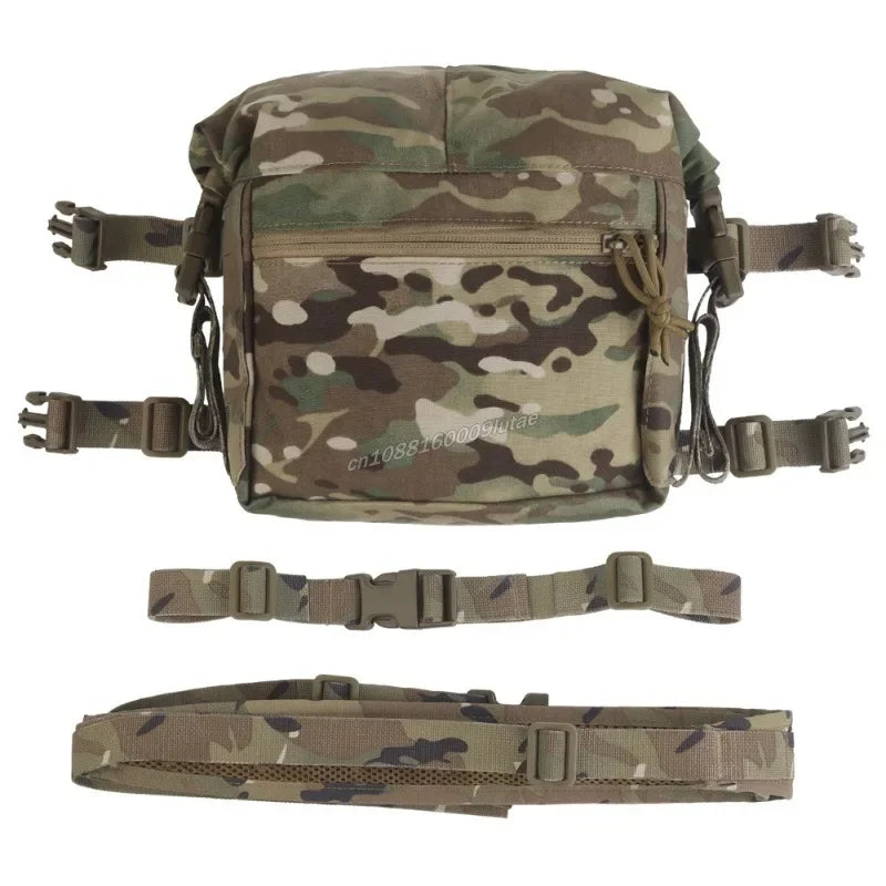 Tactical Alpha Chest Rig with Expansion Pack SS Style Load Bearing Vest (LBV) Alpha Expander Kit Pouch 34A Split MOLLE Equipment