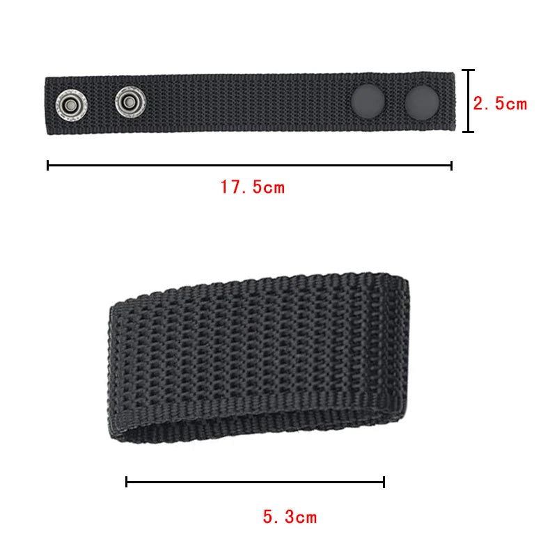 4Pcs Multi Functional Tactical Belt Double Nylon Buckle Portable Belts Equipment Outdoor Sports Accessory Fixed Buckle