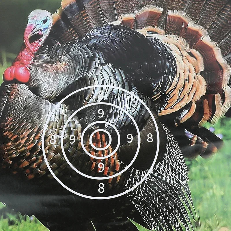 10/15/20pcs Shooting Target Paper 40x40cm Turkey Pattern Target Paper Bow Archery Arrow Darts Slings Catapult Hunting Practice