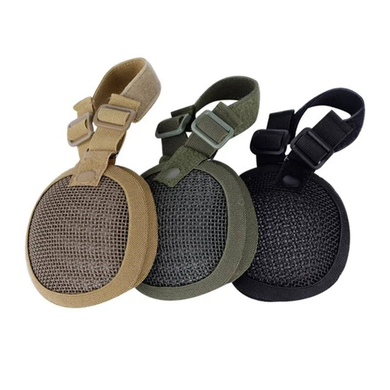 Steel Mesh Ear Protector Tactical  Gun Ear Muffs Cover for Most Fast Helmets Shooting Hunting Helmet Equipment