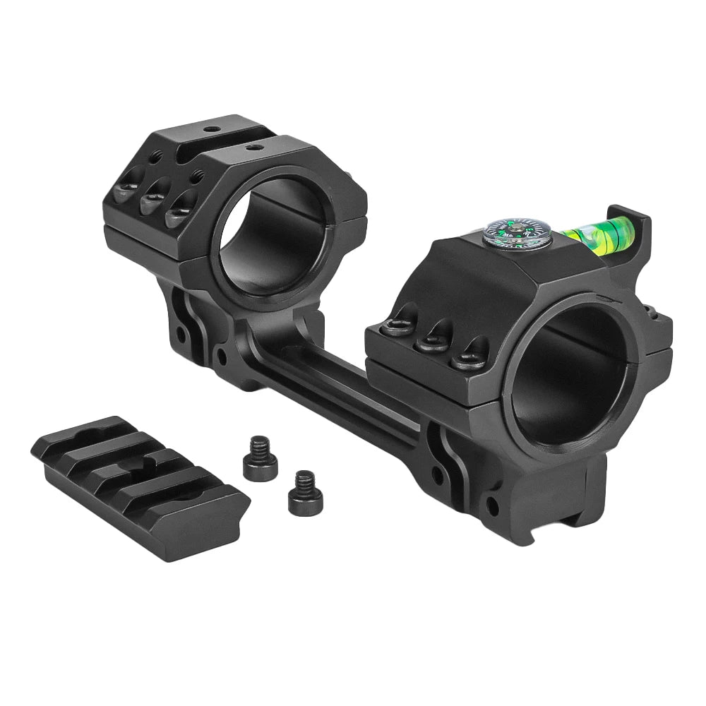 SPINA OPTICS Tactical 11mm One Piece Dovetail Rail 25.4mm/30mm Adjustable Scope Rings Scope Mounts With Bubble Level Fit PCP AR