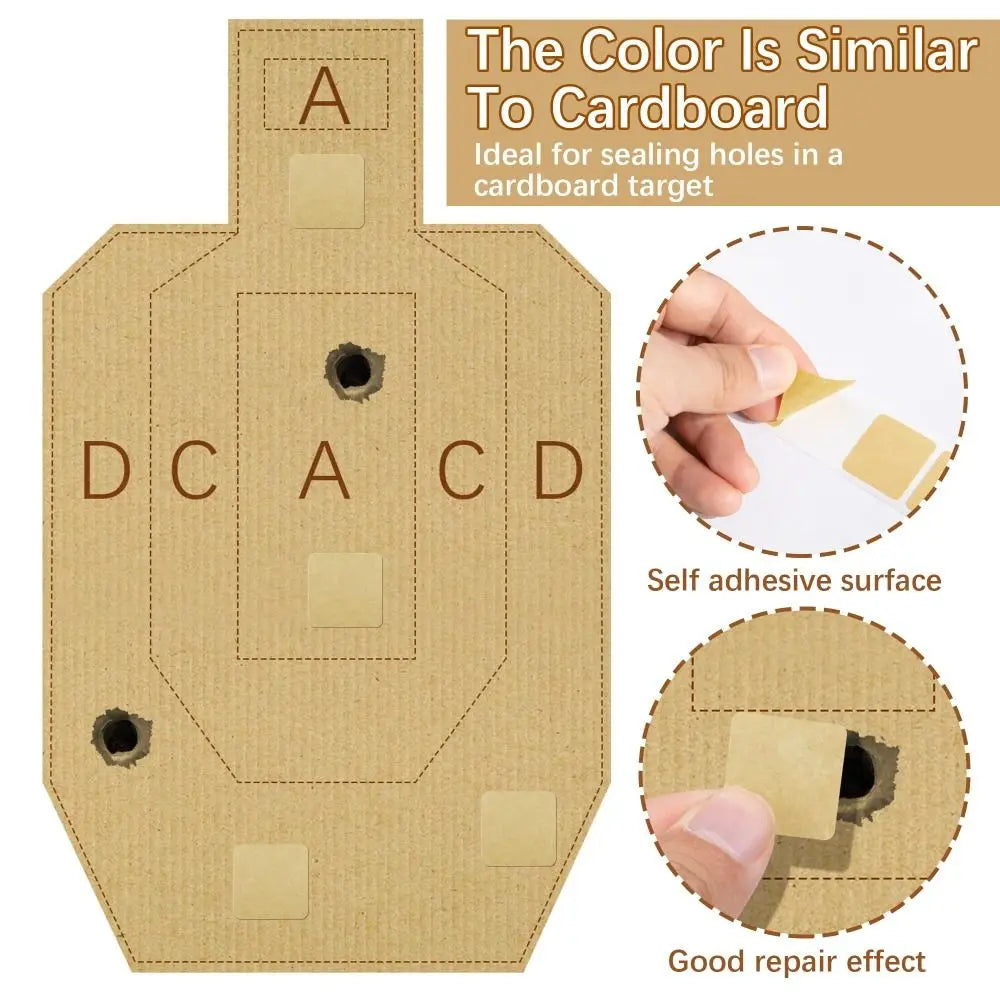 Self-Adhesive Square Target Pasters Outdoor for Long&Short Range Target Stickers Shooting Range Targets Shooting Labels