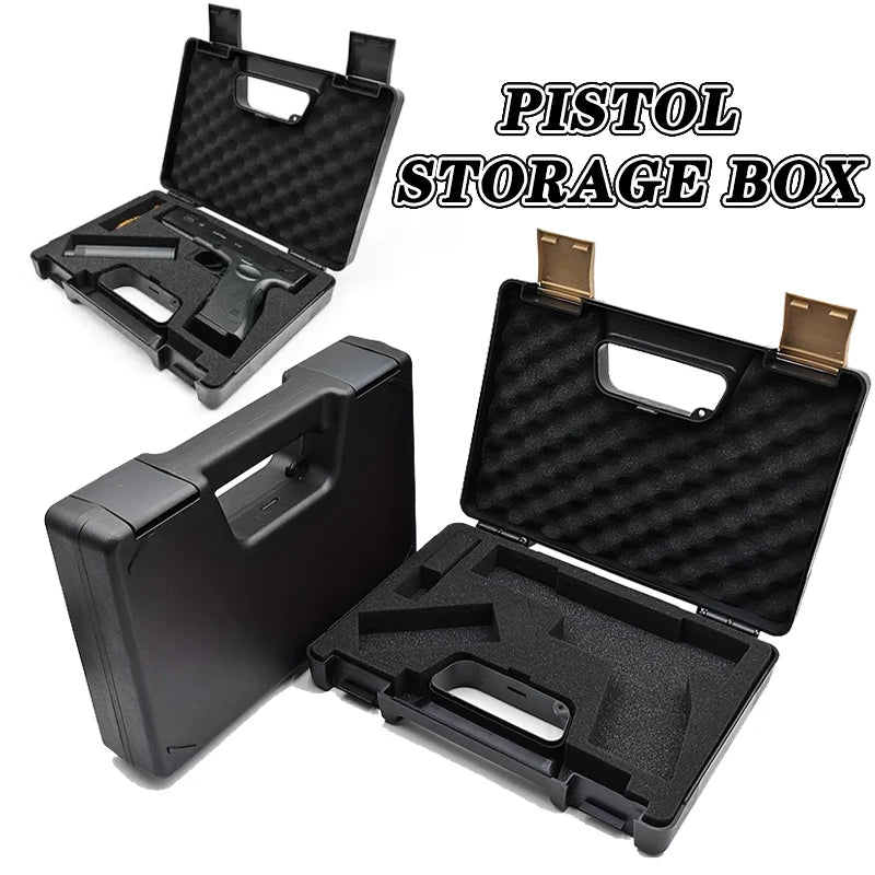 Tactical Tsa Approved Firearm Travel Pistol Case Gun Carry-On Bag  9mm Revolver-Hard Shell Waterproof Box For Gun Enthusiasts