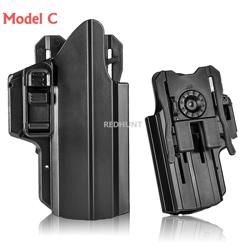 IPSC Gun Holster Tactical Hunting Waist Paddle Pistol Handgun Holster Case