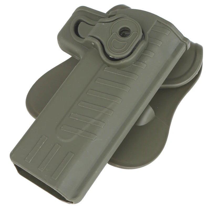 For STI2011. Hi-capa Belt Drop Pistol Holster Right Hand Gun Holster PE Plastic Pouch Case Fits Molle Stystem