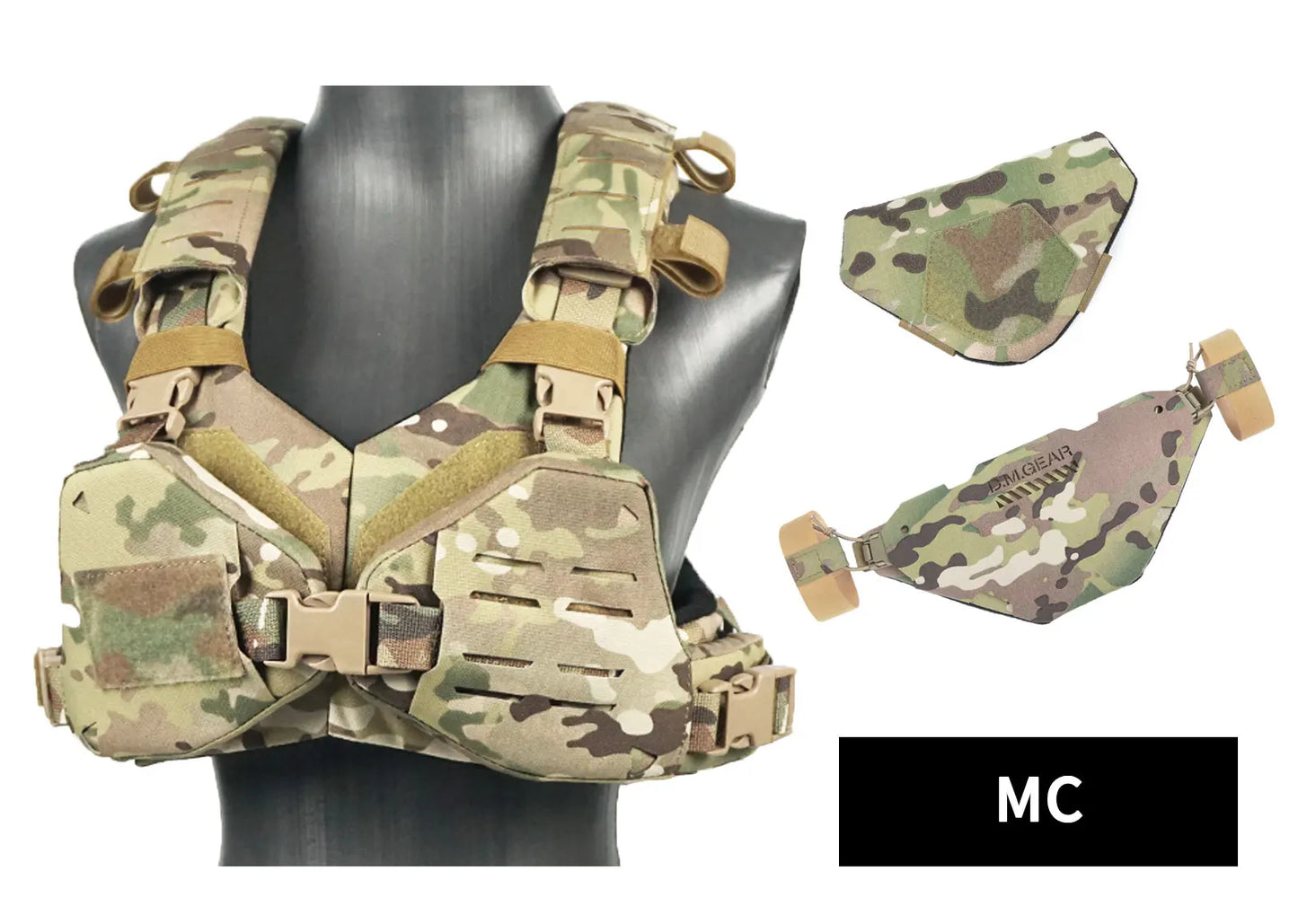 DMGear Tactical Bikini Set Armor Vest Neck Gaurd Crotch Protection Molle Lady Sexy Hunting Gear Equipment Lightweight