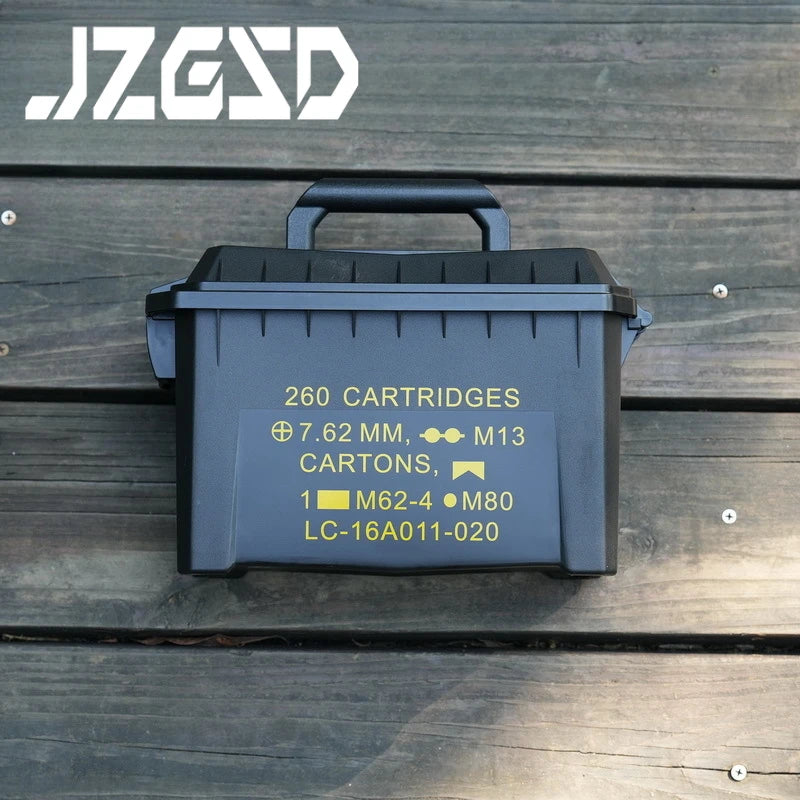 Plastics Lightweight Ammo Storage Tactical Waterproof Bullet Box Rifle 5.56/7.62 Large Caliber Ammo Portable Suitcase
