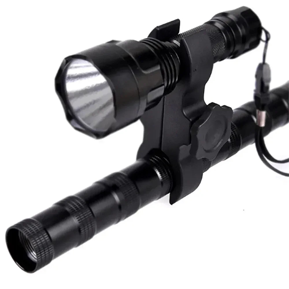 Adjustable LED Flashlight Mount Bracket Flash Scope Torch Holder Front Light Clip Clamp Lantern Tactical Hunting Gun Accessories
