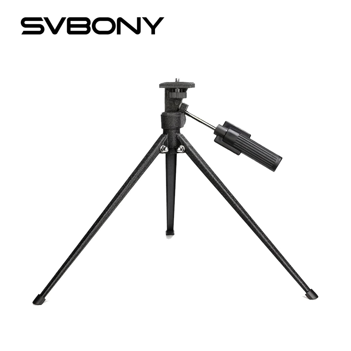 SVBONY Mini Tabletop Black Tripod Portable Desktop Travel Tripod for Spotting Scope Monocular Medium-sized Telescopes SV153