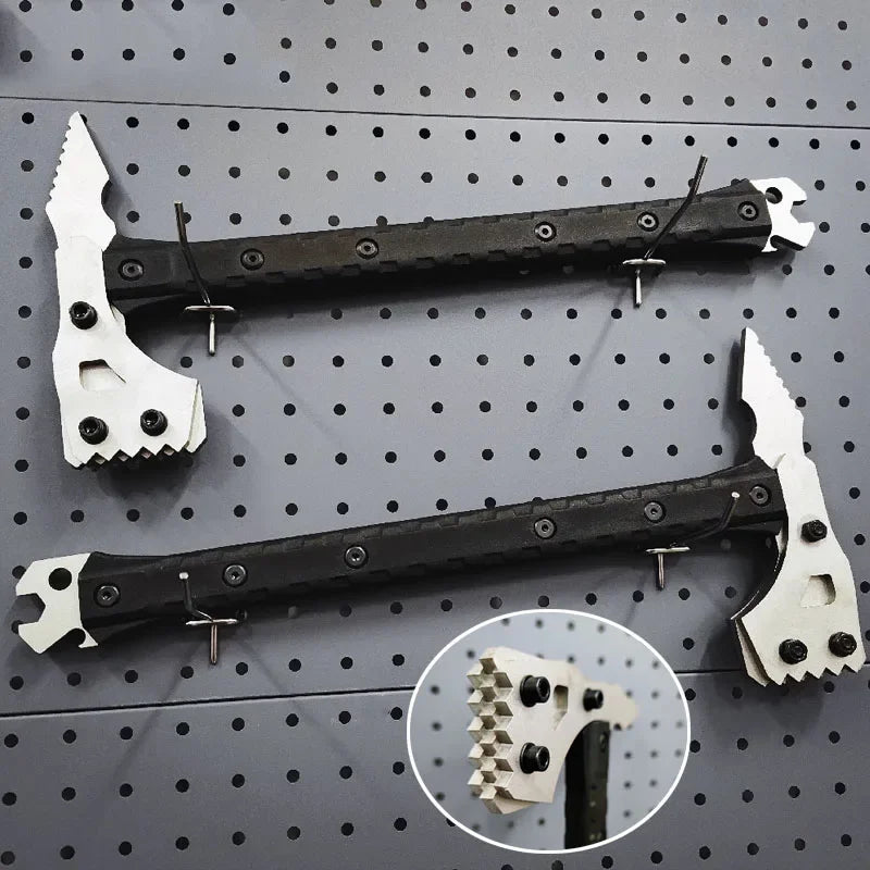 1PC Stainless Steel Multifunctional  Tactical Hammer Outdoor Survival Escape Emergency Equipment Fire Fighting Demolition Tool