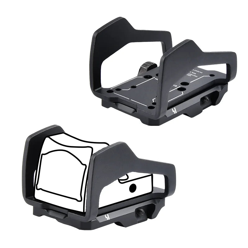 Tactical Red Dot RMR Scope Base Metal Mount Equipment Bottom Fixed Bracket Hunting Accessories For Weaver 20mm Picatinny Rail