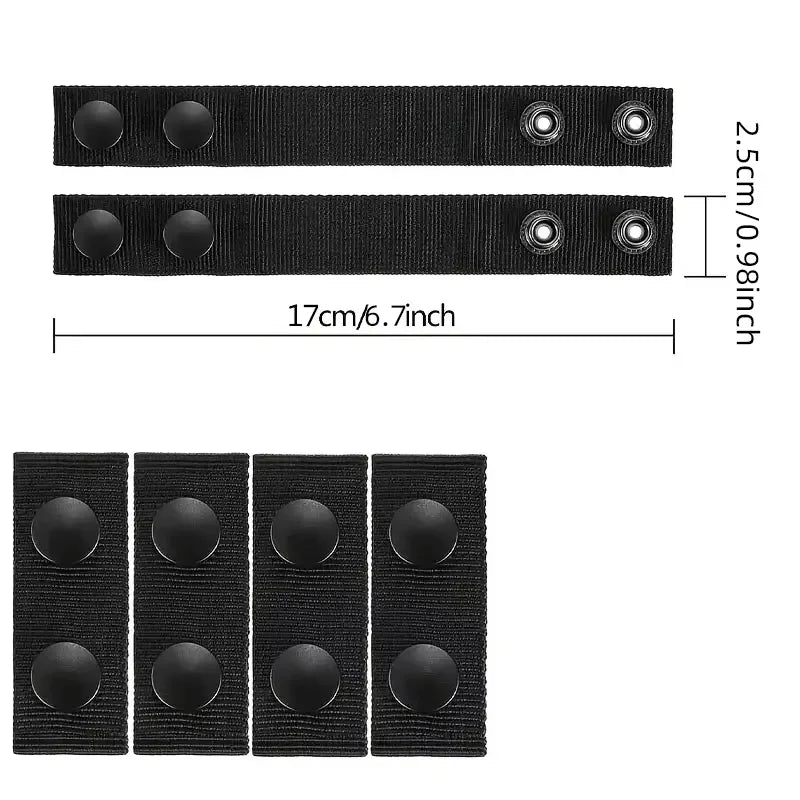 4Pcs Multi Functional Tactical Belt Double Nylon Buckle Portable Belts Accessory Equipment Outdoor Sports Accessory Fixed Buckle