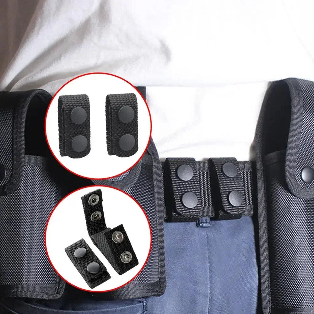 4Pcs Tactical Belt Buckle Heavy Duty Belt Keeper Portable Webbing Strap Military Belt Equipment Accessories for Outdoor Sports